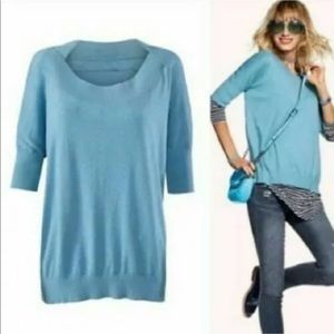 🐟 CAbi Sweater 5007 Lounge Blue Dolman Sweater